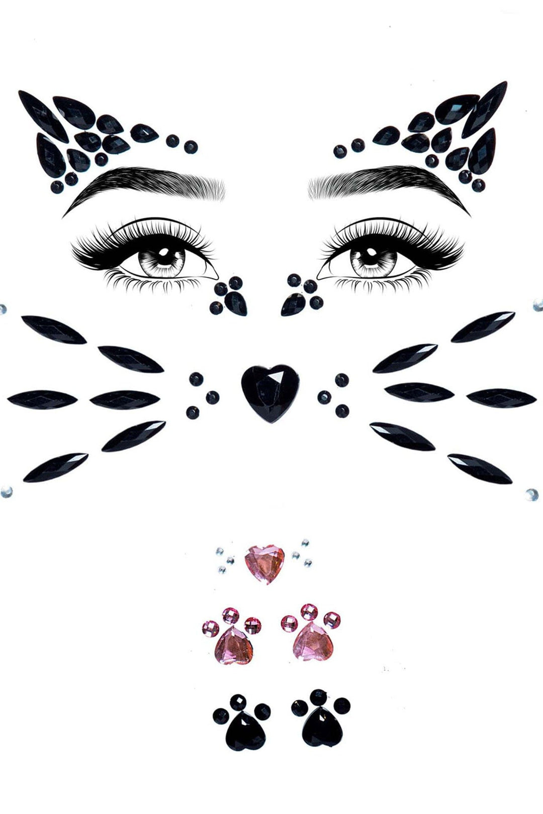 Animal Adhesive Face Jewels-Body Jewelry-SEXYSHOES.COM