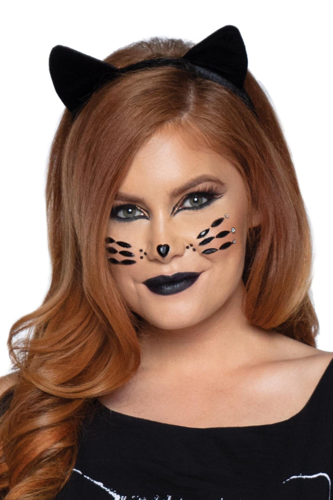 Leg Avenue Animal Adhesive Face Jewels in Black  from SexyShoes.com