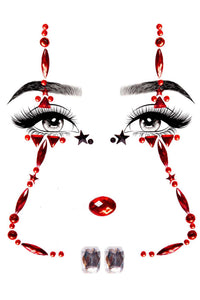 Clown Adhesive Face Jewels-Body Jewelry-SEXYSHOES.COM