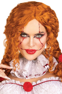 Leg Avenue Clown Adhesive Face Jewels in Red  from SexyShoes.com