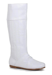 Ellie Shoes Ellie 105 LEANNA 1" Heel Boot in White Patent from SexyShoes.com