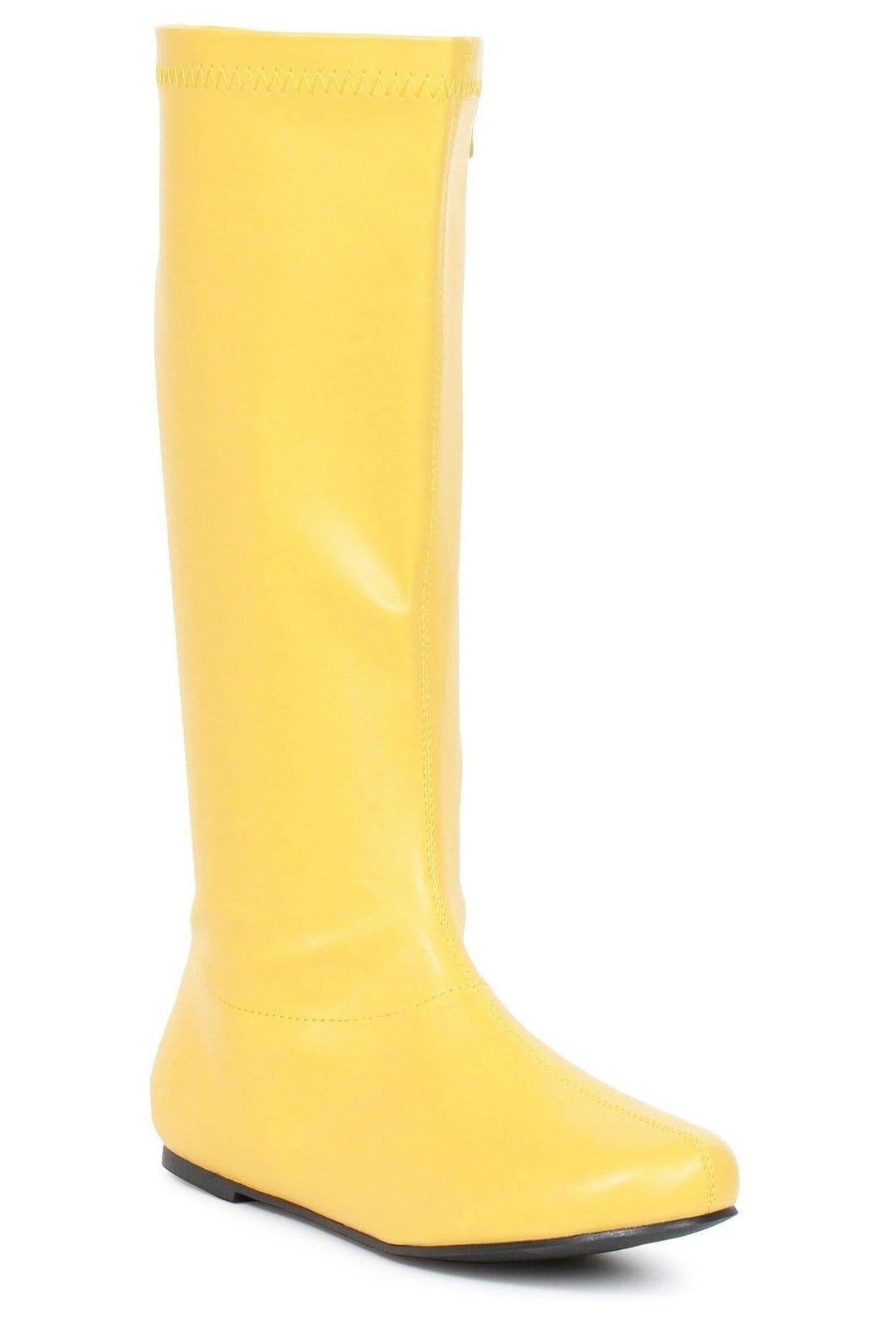 Ellie Shoes Ellie 106 AVENGE Costume Hero Boot in Yellow Faux Suede from SexyShoes.com