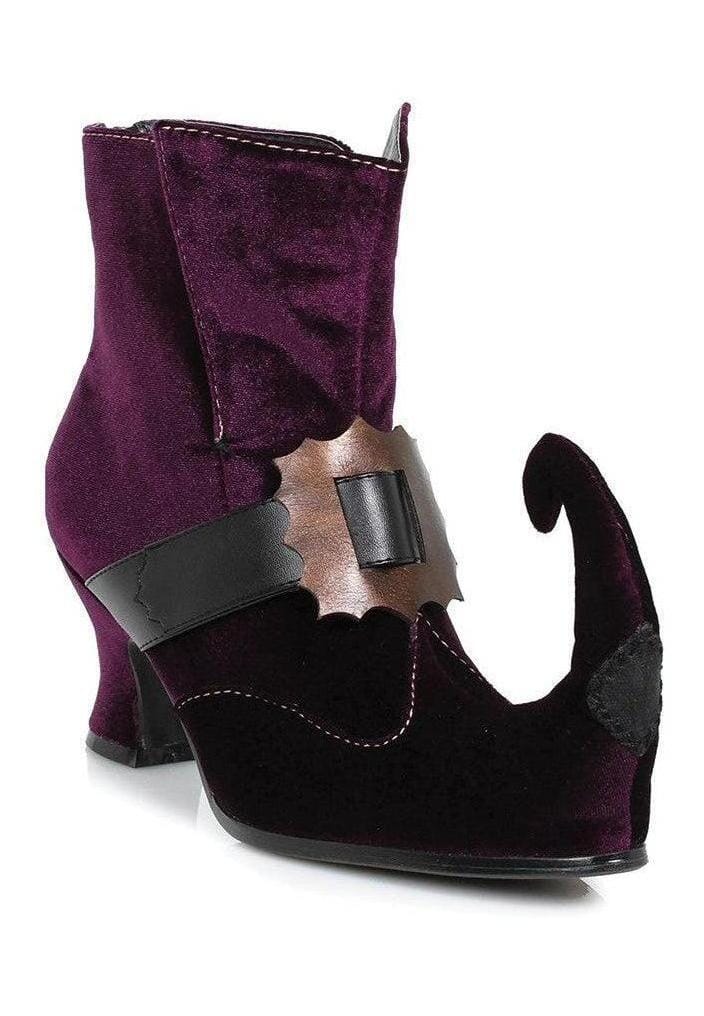 Ellie Shoes Ellie 253 IRINA Elf Bootie in Purple Satin from SexyShoes.com