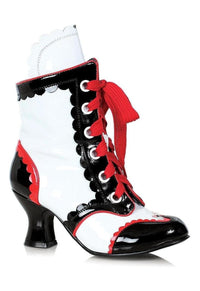 Ellie Shoes Ellie 254 BUBBLES Clown Bootie in Black Patent from SexyShoes.com