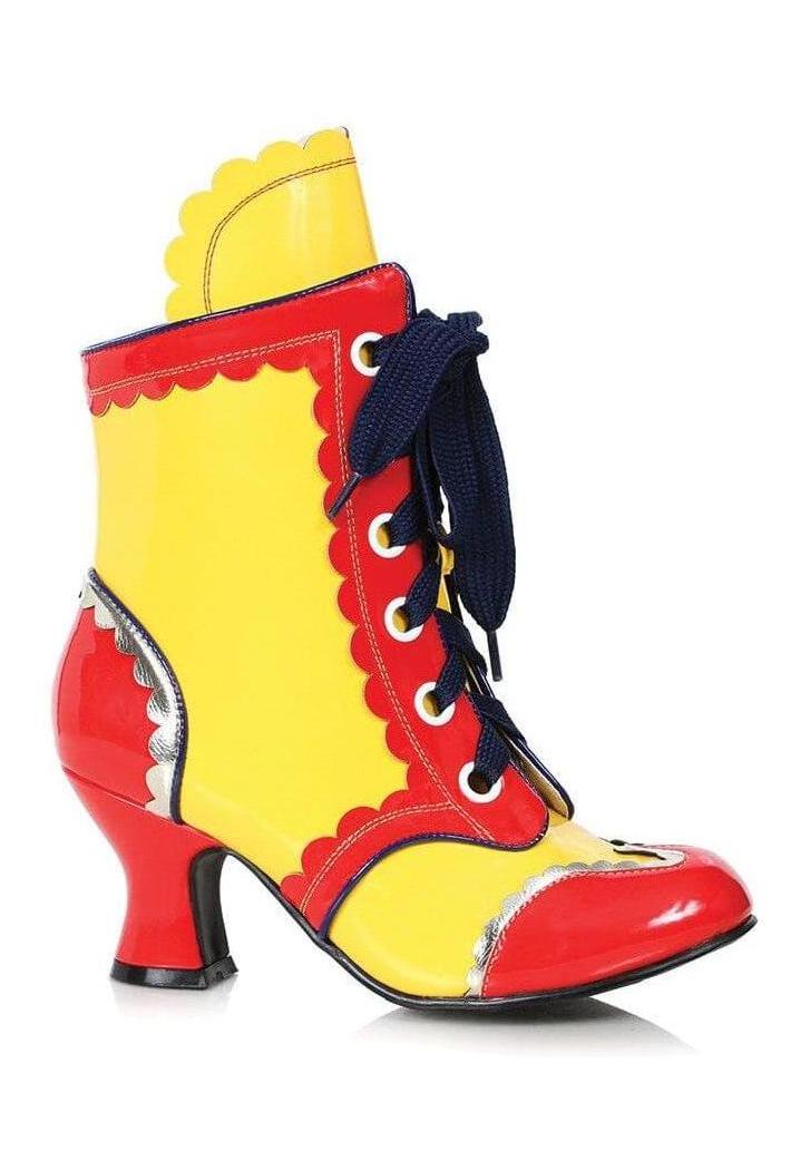 Ellie Shoes Ellie 254 BUBBLES Clown Bootie in Red Patent from SexyShoes.com