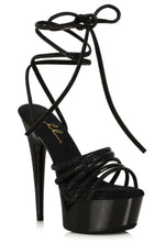 Ellie 609-LUSH 6" Rhinestone Strap Sandal