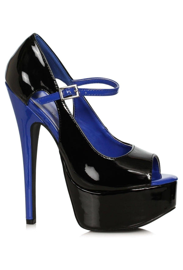 Ellie 652-HALLEY 6.5" Open Toe Pump