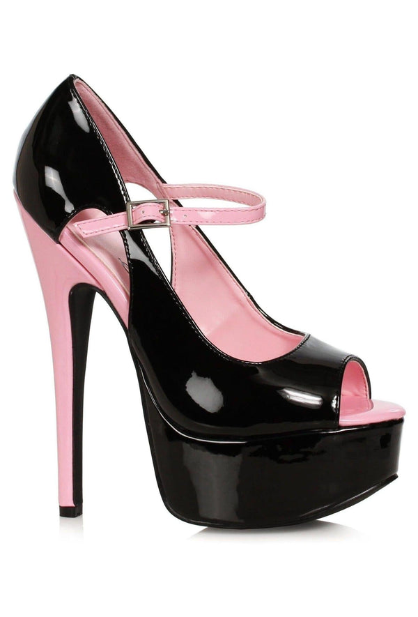 Ellie 652-HALLEY 6.5" Open Toe Pump