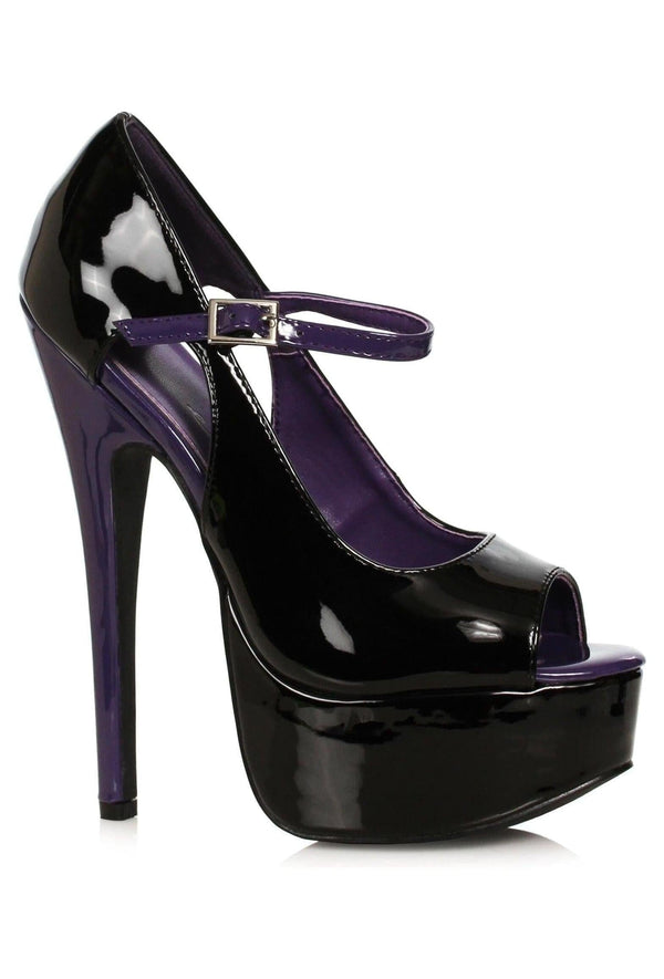 Ellie 652-HALLEY 6.5" Open Toe Pump