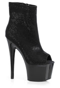 Ellie 709-LAVISH 7" Platform Shimmering Ankle Boot