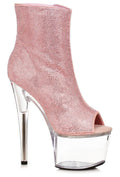 Ellie 709-LAVISH 7" Platform Shimmering Ankle Boot