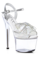 Ellie 709-VAMP 7" Rhinestone Bow Sandal