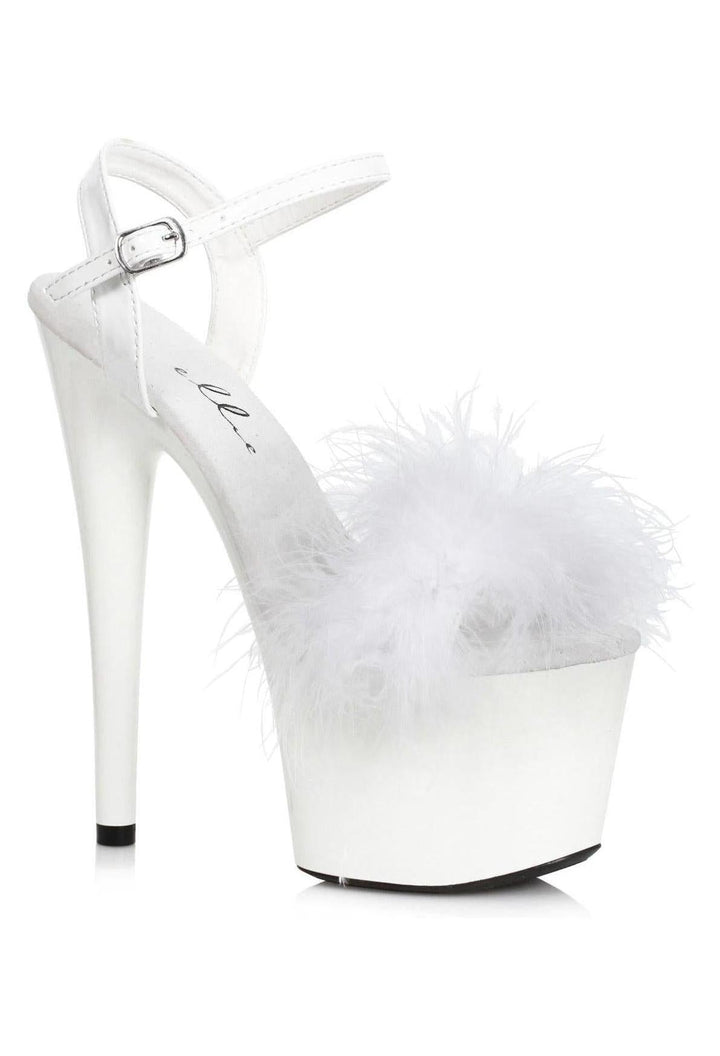 Ellie Shoes White Sandals Platform Stripper Shoes | Buy at Sexyshoes.com