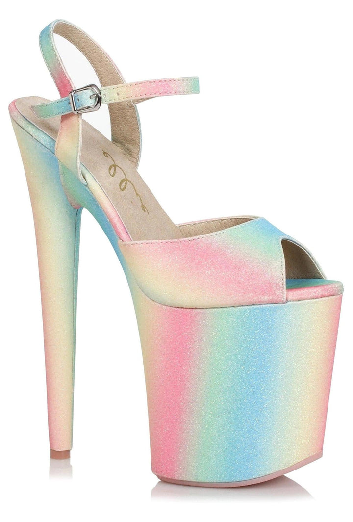 Ellie Shoes Multi Sandals Platform Stripper Shoes | Buy at Sexyshoes.com