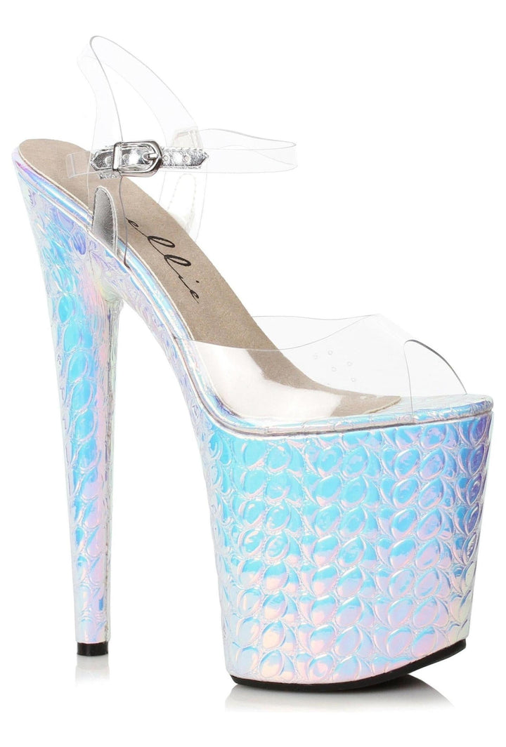Ellie Shoes Silver Sandals Platform Stripper Shoes | Buy at Sexyshoes.com