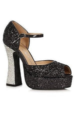 Ellie Shoes 557-SPARKLE Chunky Mary-Jane Sandal