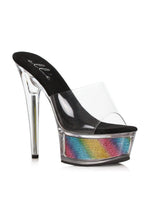 Ellie Shoes 609-SPRING Stiletto Sandal With Rhinestone In Platform