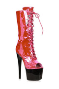 Ellie Shoes 709-TORI Stiletto Peep Toe Ankle Boots