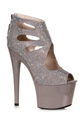 Ellie Shoes 709-WENDY Microfiber Platform with Rhinestones