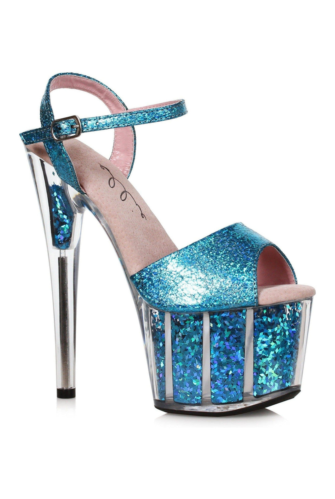 Ellie Shoes Blue Sandals Platform Stripper Shoes | Buy at Sexyshoes.com