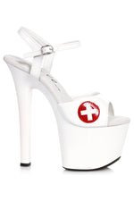 Ellie Shoes 711-NURSE Stiletto Sandal with Nurse Cross