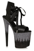 Ellie Shoes 850-BRAXTON Stiletto with Ombre Glitter Platform