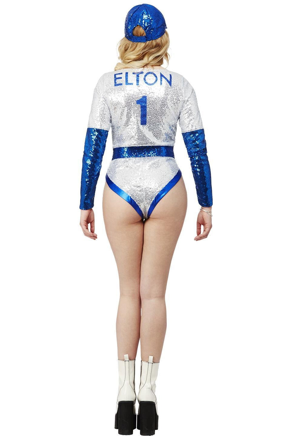 Elton John Deluxe Sequin Ladies Baseball Costume
