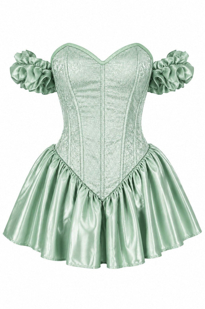 Enchanted Garden Fairy Steel Boned Corset Dress