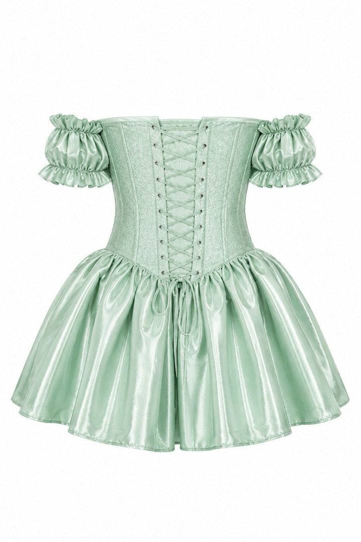 Enchanted Garden Fairy Steel Boned Corset Dress