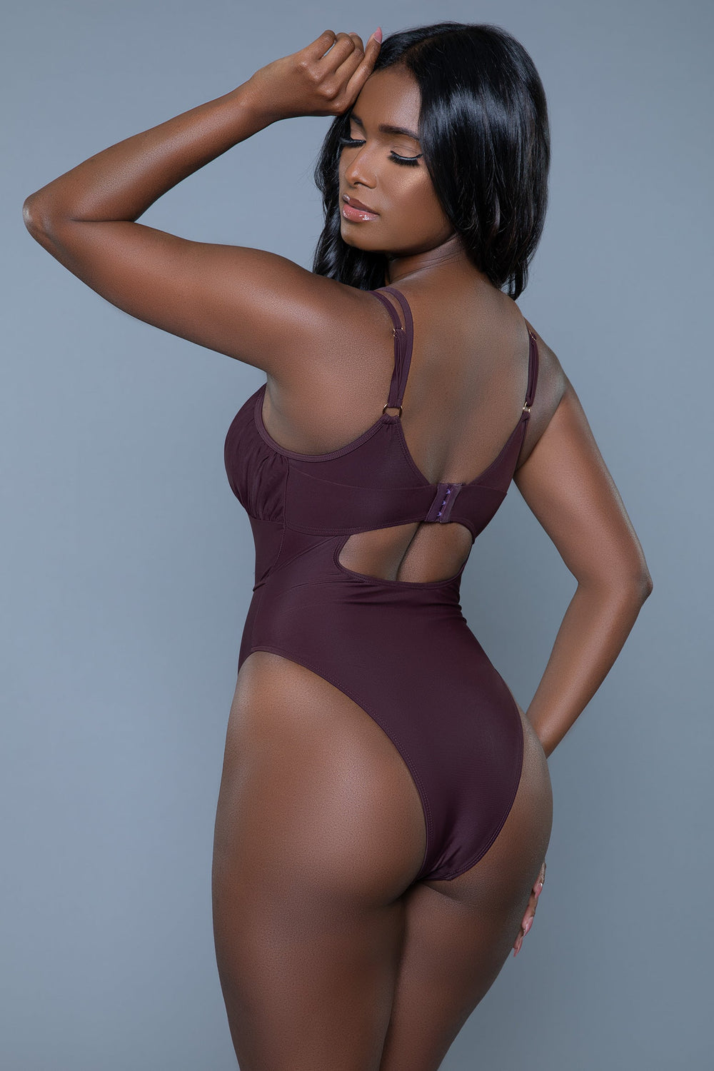 Evelyn Strappy 1 Piece Swimsuit-One Piece Swim-SEXYSHOES.COM