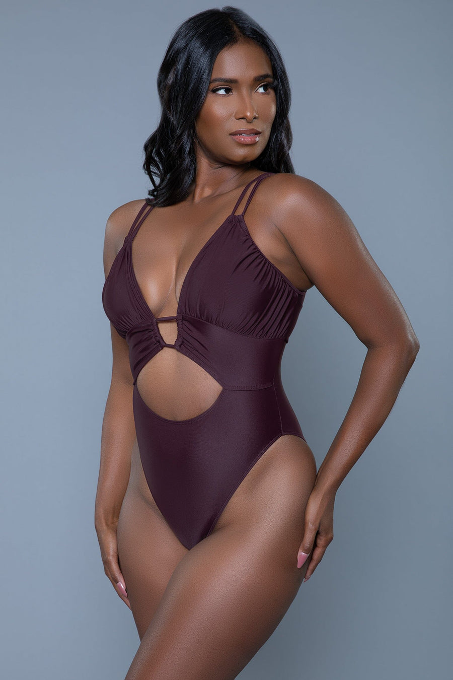 Evelyn Strappy 1 Piece Swimsuit-One Piece Swim-SEXYSHOES.COM