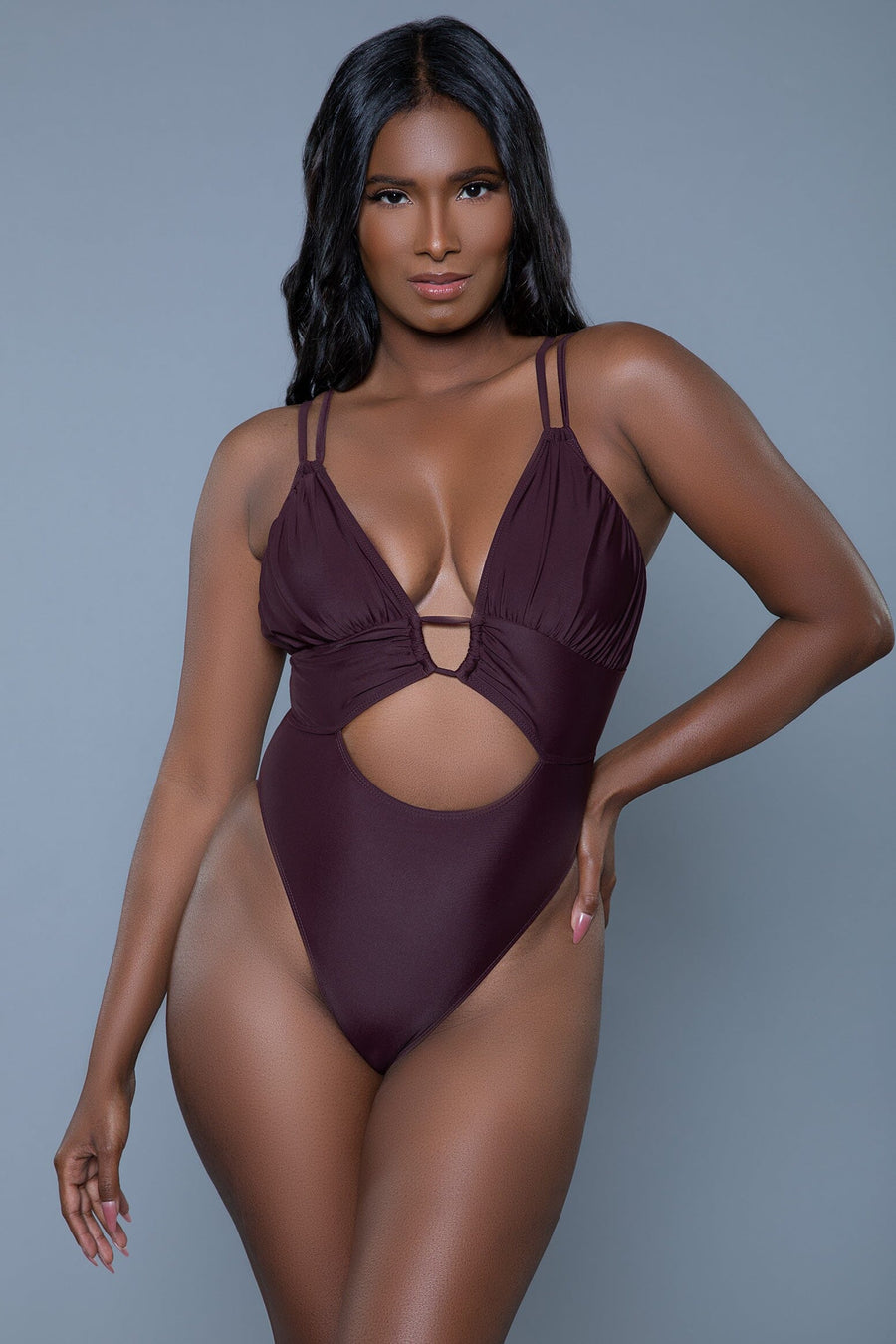 Evelyn Strappy 1 Piece Swimsuit-One Piece Swim-SEXYSHOES.COM