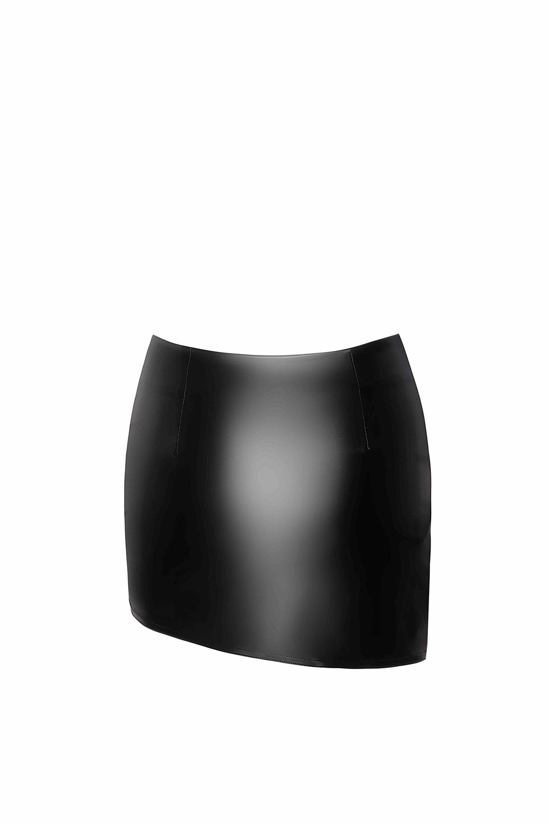 Noir Handmade Legacy Wetlook Mini Skirt in Black 