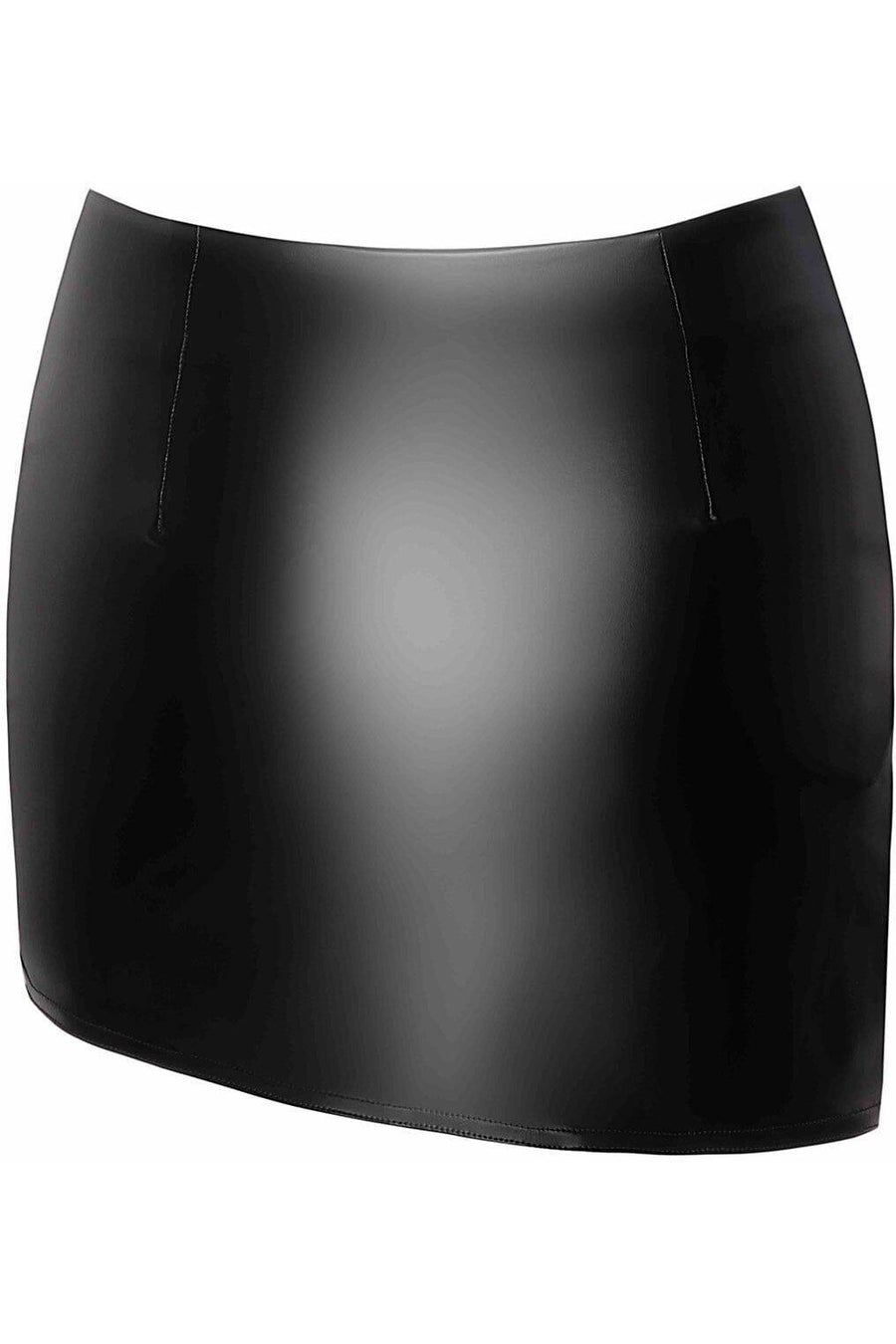 Noir Handmade Legacy Wetlook Mini Skirt in Black 