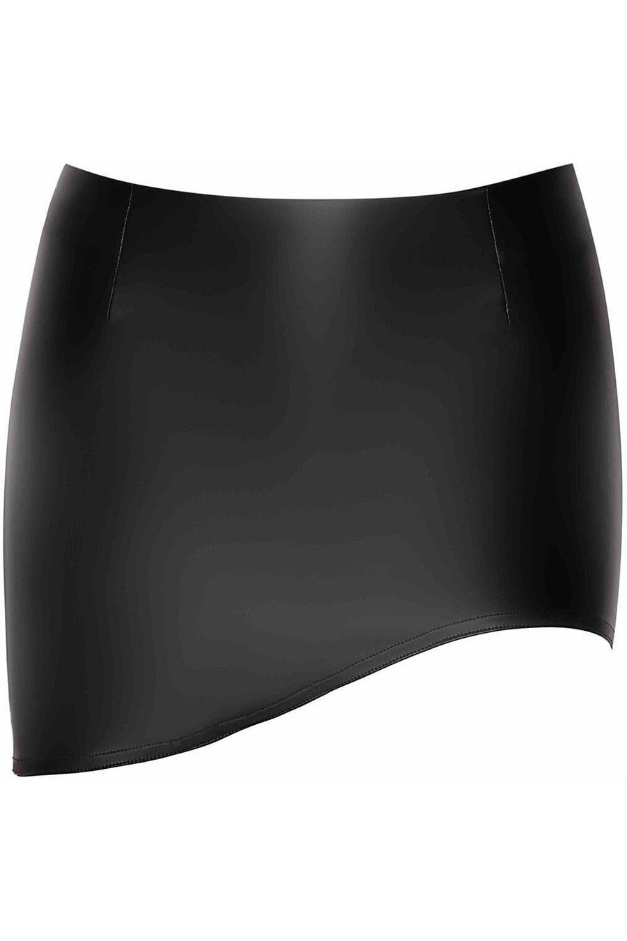 Noir Handmade Legacy Wetlook Mini Skirt in Black 