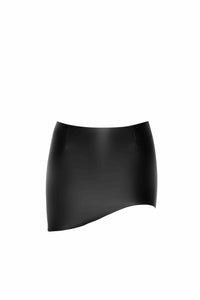Noir Handmade Legacy Wetlook Mini Skirt in Black 