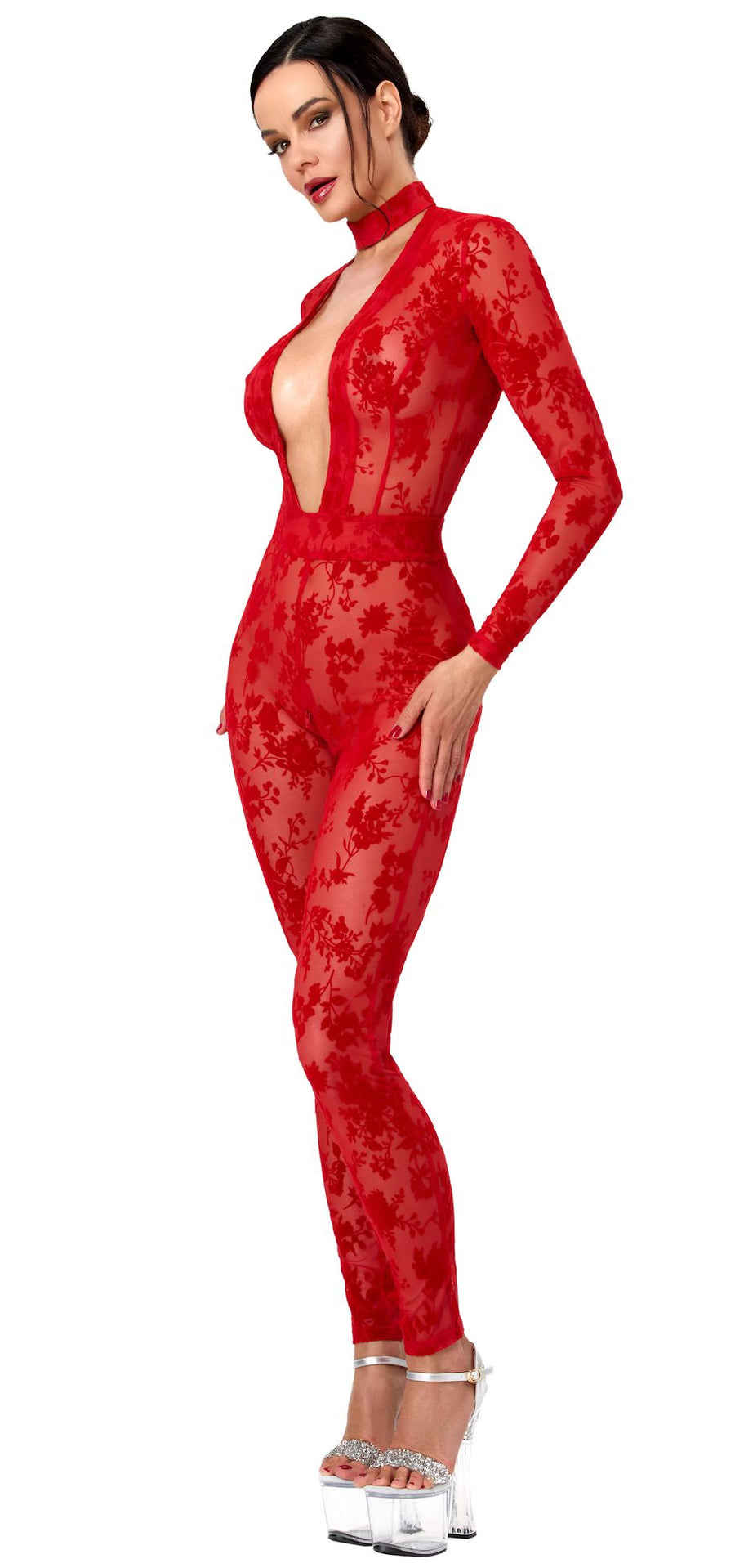 Lovebite Plunging V Catsuit