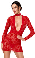 Lovebite Plunging V Mini Dress