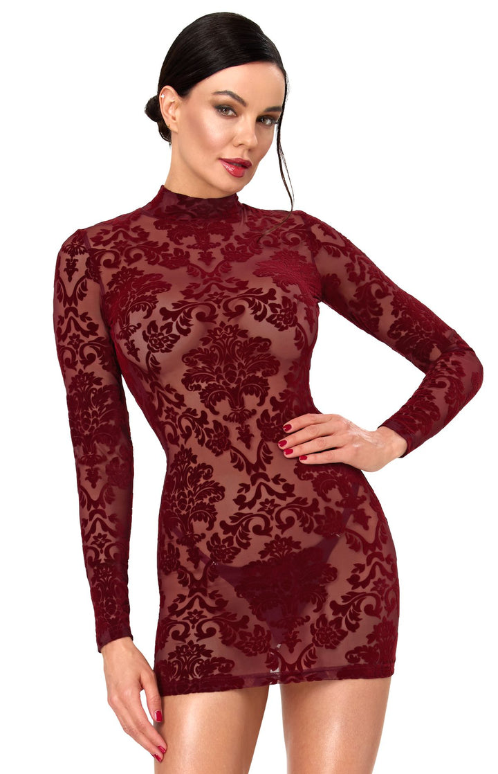 Masquerade Open-Back Mini Dress