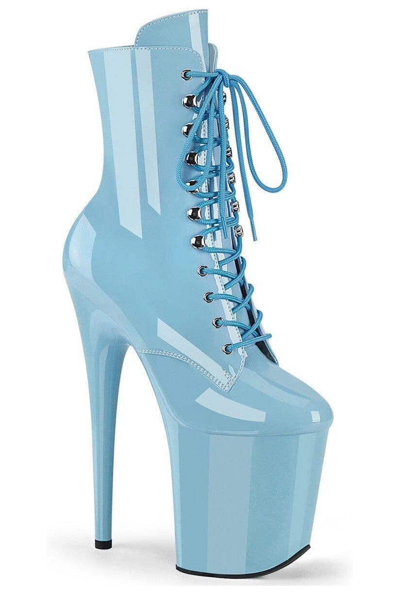 Pleaser Blue Ankle Boots Platform Stripper Shoes | Buy at Sexyshoes.com