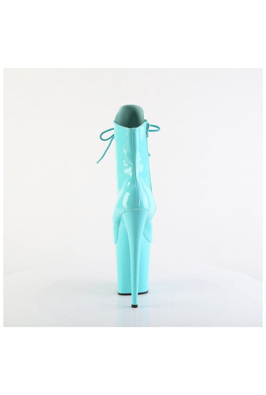 Pleaser FLAMINGO-1020 Turquoise Patent Ankle Boot in Turquoise Patent