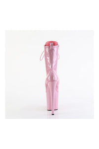 Pleaser FLAMINGO-1040GP Pink Glitter Patent Ankle Boot in Pink Glitter Patent