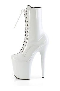 Pleaser FLAMINGO-1040TT Black Patent Ankle Boot in Black Patent