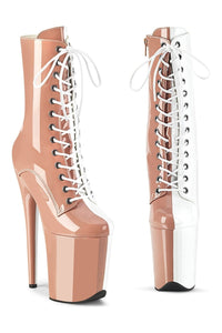 Pleaser FLAMINGO-1040TT Multi Patent Ankle Boot in Multi Patent from SexyShoes.com