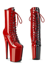 FLAMINGO-1040TT Red Patent Ankle Boot