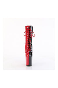 Pleaser FLAMINGO-1040TT Red Patent Ankle Boot in Red Patent