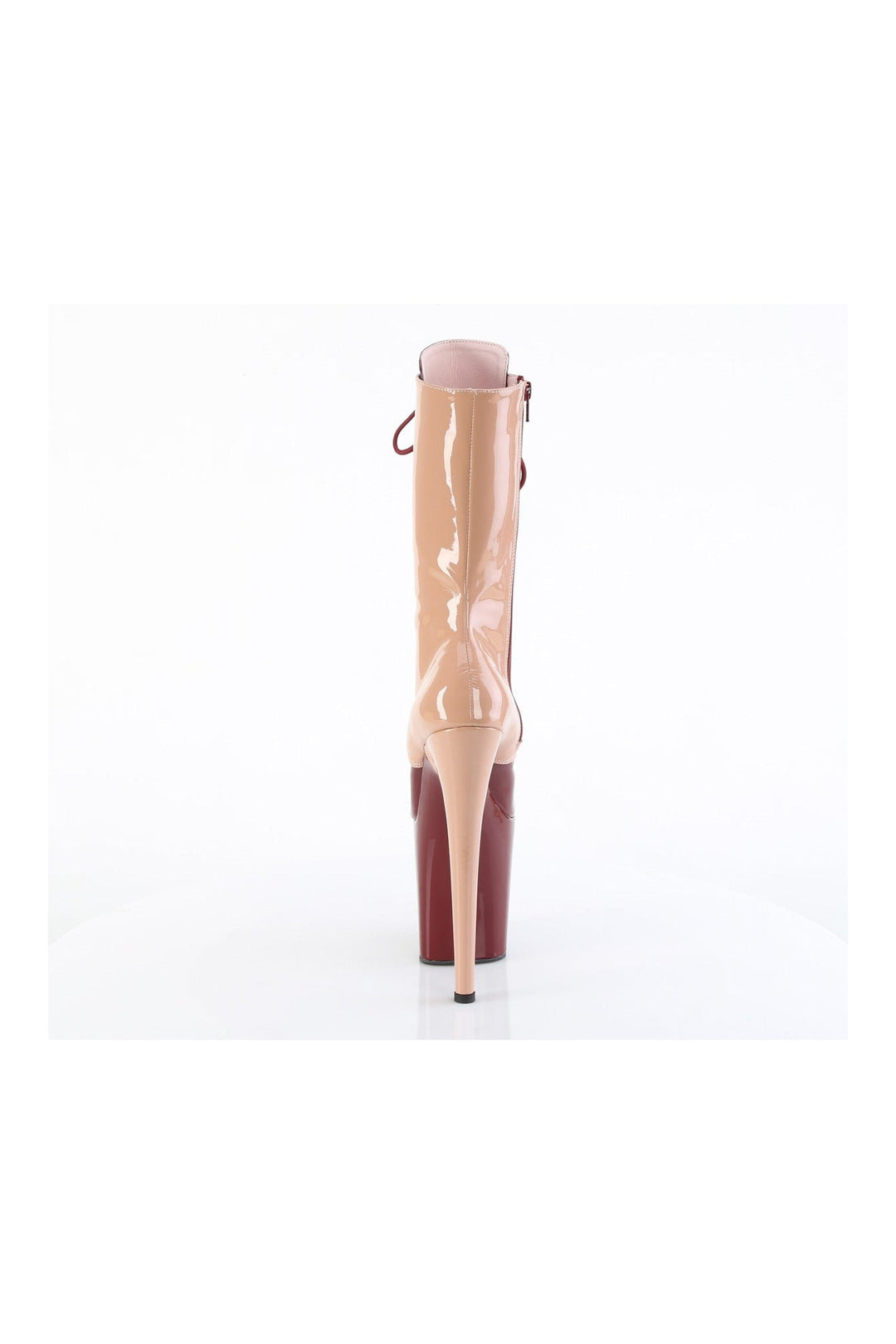 FLAMINGO-1054DC Burgundy Patent Knee Boot