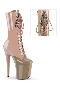 Pleaser FLAMINGO-1054DC Pink Patent Knee Boot in Pink Patent from SexyShoes.com