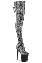 FLAMINGO-3008SP-BT Animal Faux Leather Thigh Boot