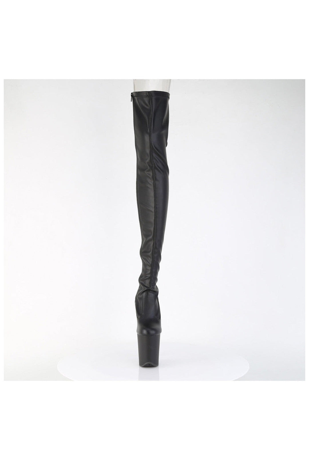 FLAMINGO-3850 Black Patent Thigh Boot